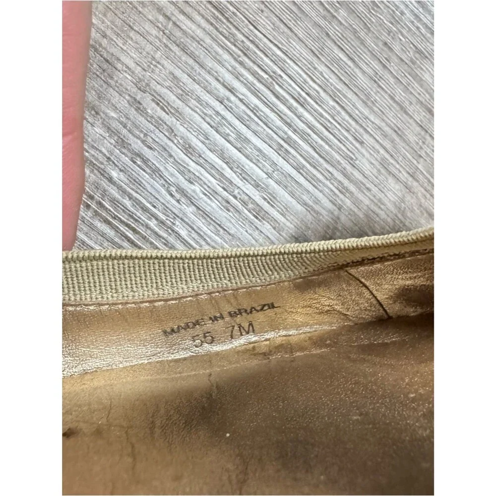 KATE SPADE NEW YORK Snakeskin Flats Made in Brazil Size 7
